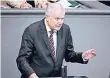  ?? FOTO: DPA ?? Horst Seehofer (CSU).