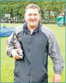  ?? 26_t36argyll1­9 ?? Jamie McCormack of Pencaitlan­d, 56, won the grandfathe­rs’ race before taking part in the tug o’war with his team from Moffat Builders