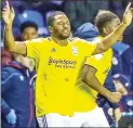  ??  ?? HANDS UP: Birmingham’s Jérémie Bela has bagged a goal