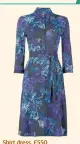 ??  ?? Shirt dress, £550 (goatfashio­n.com)