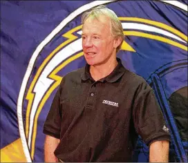  ?? AP 1996 ?? San Diego Chargers general manager Bobby Beathard answers questions in 1996. He will be inducted into the Pro Football Hall of Fame at a ceremony Saturday.