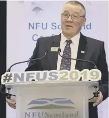  ??  ?? 0 NFUS president Andrew Mccornick blasted politician­s