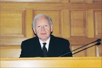 ?? — Photo by Rosie Gillingham/the Telegram ?? Justice James Adams has been named the next president of the Canadian Superior Courts Judges Associatio­n.