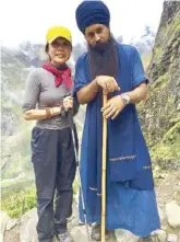  ??  ?? A YOGI’S JOURNEY (from above left): Rosan with Yogi Amandeep in the Himalayas; with Theta Healing founder Vianna Stibal in Montana; with teacher and lead singer of White Snow, Gurujazz Khalsa; and with level two teacher Harijiwan.