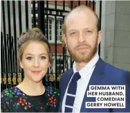  ??  ?? GEMMA WITH HER HUSBAND,
COMEDIAN GERRY HOWELL