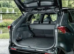  ?? Toyota ?? The RAV4 Prime, pictured, is smaller than the Outlander in most dimensions and does not have a third-row seat.