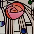  ??  ?? Far left and left: Glass and ceramic decoration detail
Below: In Fairyland, a painting by Mackintosh from 1897