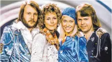  ?? FOTO: AFP ?? Pop-Giganten unter sich: ABBA im Jahr 1974.