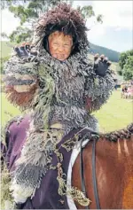  ??  ?? Free rein: Cody Hodgson, 6, of Nelson, during the fancy dress pony competitio­n.