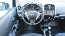  ??  ?? The 2018 Nissan Versa Note interior is basic, which some drivers enjoy.