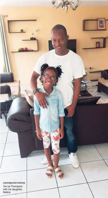  ?? CONTRIBUTE­D PHOTOS ?? Tev’ye Thompson with his daughter, Malkia.