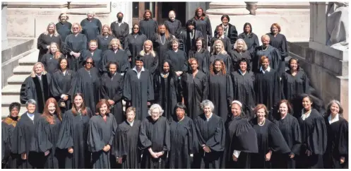  ?? PROVIDED ?? Women of the Shelby County judiciary. The county has a history of women occupying the bench at every court level.