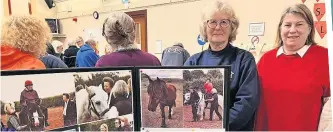  ?? ?? Equestrian Linda Riseboroug­h,left, and Rhona Christie from Blairgowri­e RDA