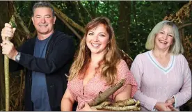  ??  ?? REUNITED: Charlotte Church with her mother Maria and stepfather James