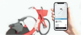  ?? UBER ?? Uber, through its app, has been testing Jump bikes in San Francisco.