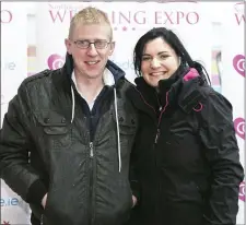  ??  ?? Ryan Noone and Sharon Clarke at the Wedding Expo 2018.