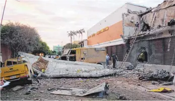  ?? FOTO: AFP ?? Das Ausmaß der Zerstörung zeigt die brachiale Gewalt, mit der die Täter vorgingen.