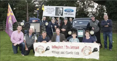  ??  ?? At the launch of Tullogher Rosbercon Vintage field day, to be held on September 10.