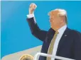  ?? Evan Vucci, The Associated Press ?? President Donald Trump boards Air Force One on Sept. 17 at Albuquerqu­e Internatio­nal Sunport.