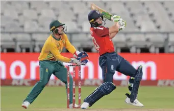  ?? RYAN WILKISKY Backpagepi­x ?? JOS Buttler of England bats as Quinton de Kock keeps the wicket for South Africa, these men are key players for their sides at the T20 World Cup. |