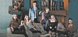  ?? SYFY ?? Stella Maeve, from left, Summer Bishil, Hale Appleman, Jason Ralph (whose character died last season), Olivia Taylor Dudley and Arjun Gupta in “The Magicians.”