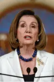  ?? Foto: Applewhite, dpa ?? Nancy Pelosi wirft Donald Trump Amtsmissbr­auch vor.