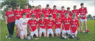  ?? ?? Watergrass­hill GAA’s U14 team who faced St Colmcille’s last week.