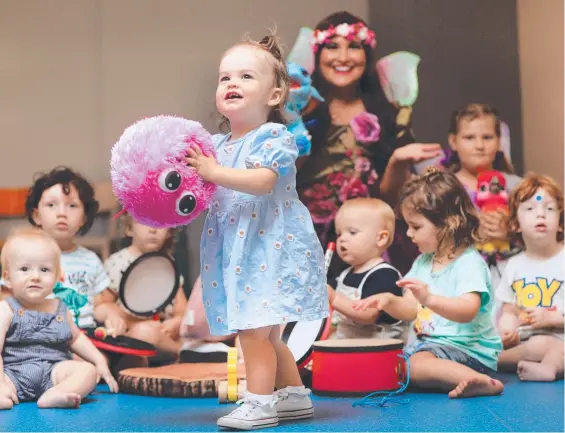  ??  ?? After a hiatus due to COVID-19, fairy Ani and the beloved biweekly Story Rhyme Time sessions are back at Robina Town Centre. Picture: Scott Powick