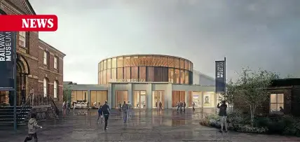  ??  ?? Left: The winning design for the National Railway Museum’s new £16.5 million Central Hall, which will become a focal point for the York Central developmen­t. FEILDEN FOWLES