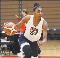  ?? USA Basketball / Contribute­d Photo ?? Incoming UConn freshman Aubrey Griffin at the USA Basketball U19 World Cup team trials Friday.