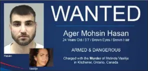  ??  ?? Wanted poster for Ager Mohsin Hasan.