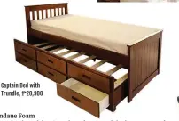  ??  ?? Captain Bed with Trundle, R20,900