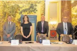  ?? // ÁNGEL DE ANTONIO ?? De izq. a dcha., Juan E. Iranzo, Ana Samboal, José Manuel García-Margallo y Luis Herrero