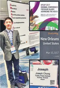  ??  ?? A photo collage showing Chung at the NPUAP Biennial Conference in New Orleans, Louisiana, USA from March 10 to 11.