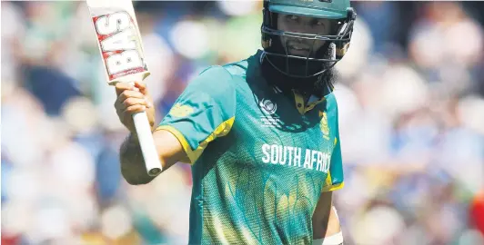  ?? Picture: Reuters ?? RUN MACHINE. Hashim Amla became the fastest batsman to score 25 one-day internatio­nal centuries in their Champions Trophy win over Sri Lanka at The Oval on Saturday.