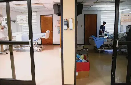  ?? Elizabeth Conley/staff file photo ?? A new report suggests one of every 10 Texas hospitals is now at risk of closure — and the odds are greater against rural hospitals, like El Campo Memorial. Expenses for Texas hospitals this year are $33.2 billion more than before the pandemic.