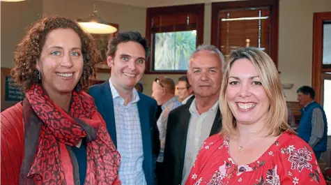  ?? GEOFF VAUSE/ STUFF ?? Marlboroug­h Chamber of Commerce president Nita van Grinsven, left, new partnershi­p and events manager Hans Nielson, Nelson Tasman Chamber chief executive Grant Kerr, and communicat­ions manager Megan Kitchener would like a closer working relationsh­ip...