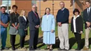  ?? SUBMITTED PHOTO ?? Bishop Shanahan High School’s flag-raising ceremony was held Monday as a formal dedication of its newly constructe­d set of flag poles, in celebratio­n of the 60th anniversar­y of the school and in commemorat­ion of the anniversar­y of the Sept. 11, 2001,...