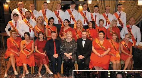  ?? All photos by Fergus Dennehy. ?? LEFT: The contestant­s from the Ballyheigu­e Strictly Come Dancing pictured before taking to the dancefloor at the Ballyroe Heights Hotel on Saturday evening.