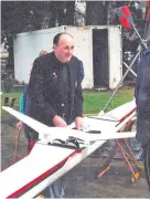  ?? PHOTO: SUPPLIED ?? Les Bennett carries out some running repairs on a North End boat.