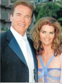  ?? EFE ?? Arnold Schwarzene­gger y María Shriver, cuando eran matrimonio.