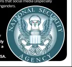  ??  ?? The EFF generously designed a new logo for the NSA.