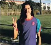  ??  ?? La futbolista del Barça Jennifer Hermoso