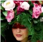  ?? Reuters ?? A model wears a floral headdress at the Royal Horticultu­ral Society’s Chelsea Flower show in London. —