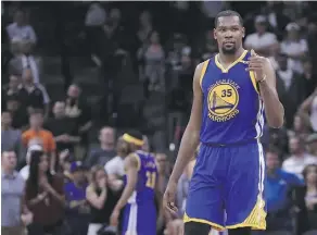  ?? RONALD MARTINEZ/GETTY IMAGES ?? New to the rivalry is Kevin Durant, who the Warriors hope is the ingredient required to dethrone the Cavaliers.