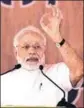  ??  ?? PM Narendra Modi at a rally in Malout in Muktsar district on Wednesday.