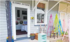  ??  ?? The old shearers’ quarters has a new lease of life as Elsthorpe Artisans gallery.