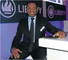  ??  ?? Initiative­s: Liberty Holdings CEO Thabo Dloti says a ‘new age’ short-term insurer is in the works.