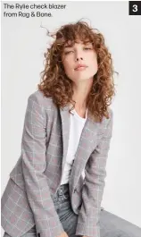  ??  ?? The Rylie check blazer from Rag & Bone.