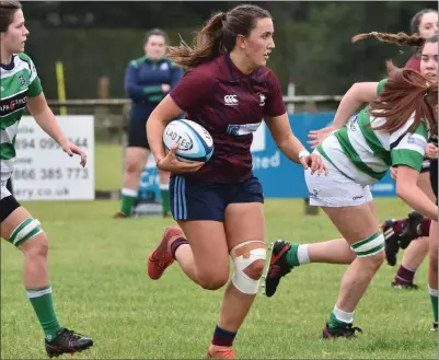  ?? ?? Player of the Match, Farrah Cartin Mccloskey in action for Skins against Queens.